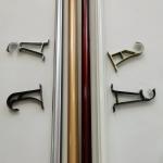 SGS 22mm Gold 0.4mm Galvanized Pipe Curtain Rod
