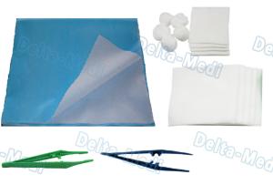 Wholesale Sterile Dressing Wound Surgery Disposable Surgical Kits With Hand Towel / Plastic Forceps from china suppliers