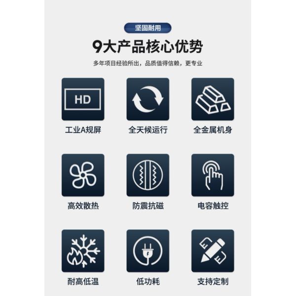 17 inch Full-Metal High-Definition Industrial Displays Various Inch Embedded Resistive Touch Screen