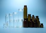 Clear and Amber Pharmaceutical or Cosmetic Threaded Top Glass Bottle Vial