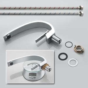 Wholesale Chrome Plate High End Small Bathroom Sink Faucets 35MM Ceramic Cartridge from china suppliers