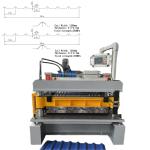 Galvanized 0.3-0.7mm R101 R72 Metal Roofing Sheet Roll Forming Machine With 76mm