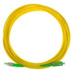 FC/APC To SC/APC Simpex SM LSZH Fiber Optic Patchcord 3.0mm G652D Telecom
