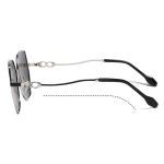 Hollow Gradient Color Metal Frame Sunglasses Polarized For Women