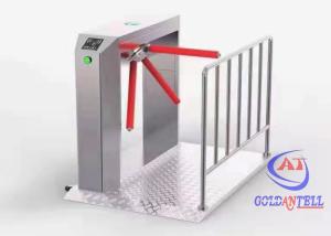 Wholesale Portable Tripod Turnstile Gate Fingerprint RS485 Stainless Steel Barrier Gate from china suppliers