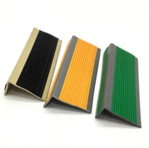 Wholesale Stair Safety Guaranteed With L Shape PVC Non Slip Rubber Stair Nosing Edge Trim Strips from china suppliers
