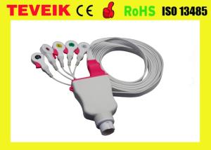 Wholesale Medical disposable ecg leadwires, disposable 5 leads ecg cable with clip IEC for patient monitor from china suppliers