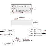 Chrome Guitar Pickup Set Metal Humbucker Dual Coill Pickup Alnico 5 For Gretsch