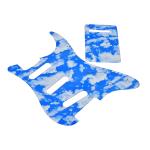 3Ply 11 Holes SSS Electric Guitar Pickguard Blue Sky Scratch Plate Back Plate