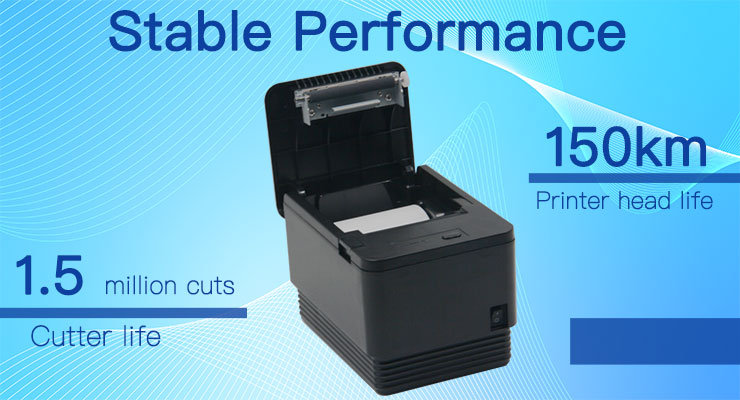 80mm Thermal Receipt Printer with Automatic Cutter and Multi-Language Support Stable