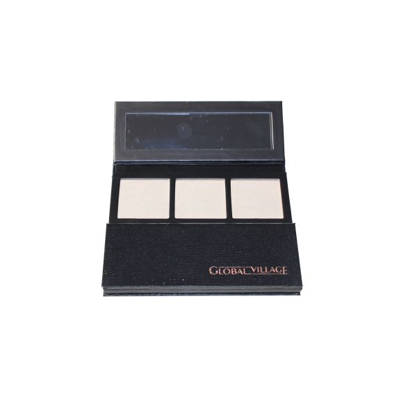 Snake Pattern Empty Blush Bronzer Highlighter Palette With Hot Stamping Logo