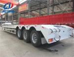 60-100 Ton Heavy Duty Lowboy Semi Trailer Suitable for Bulldozer and Crane