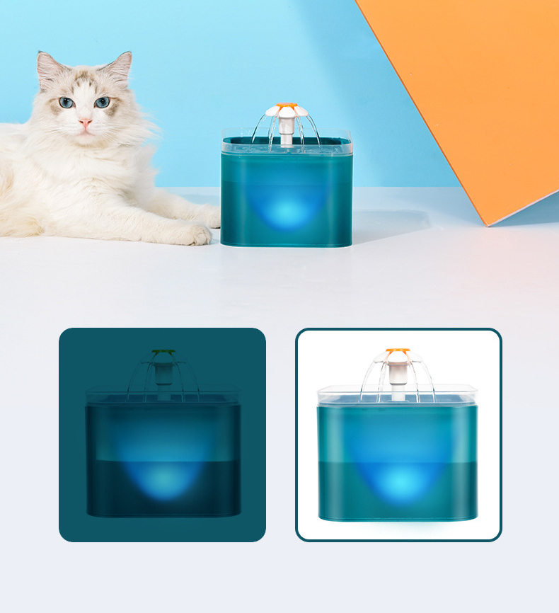 Pet Bowls Feeders Drinker Automatic Cat Water Dispenser Drinking Fountain Length cable