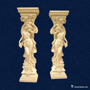 Wholesale China marble Stone Carving Sculpture Grand Stone Pillars CL-023 from china suppliers