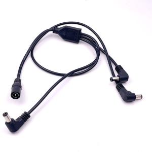Wholesale 1 Female to 3 Angle Male Ways DC Splitter Power Extension Cable for CCTV Security Camera from china suppliers