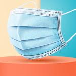 Outdoor Disposable Protective Face Mask Non Woven 3 Ply Dust Mask Anti Fog