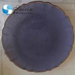 White Glass Charger Plates With Gold Rim Wedding Home Table Setting Colored