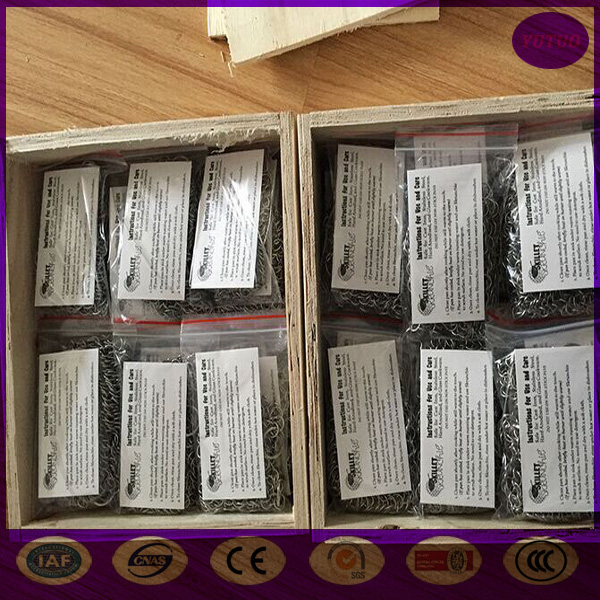 Good using Chain Mail Scrubber for Cast Iron Cookware from china best seller of scrubber