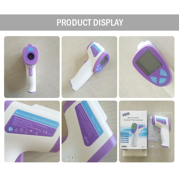 Digital Medical Grade IR Laser Forehead Thermometer 3 Colors LCD Backlight