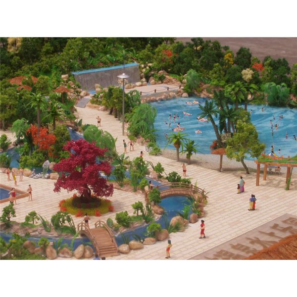 Handmade 3D Amusement Park Model Acrylic Plastic Material 1 * 1 . 2M