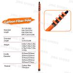 OEM 37ft Anti-Spin Carbon Fiber Window Washing Pole Water Fed Pole System For