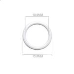 10.4mm 10.5mm Bra Adjuster Slider Metal With Nylon Coated