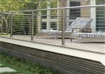 Balcony Stainless Steel Railing System Customized Design , 1000-1200mm Railing
