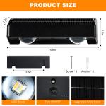 15 Hours Working Time Solar Fence Light Outdoor LED Garden Lights Waterproof