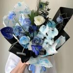 Colored Ink Relief Fenghua Paper Flower Arrangement Flower Packaging Paper