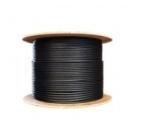 12 Fiber Indoor Flat Drop Cable Multimode OM3 50/125um LSZH Black