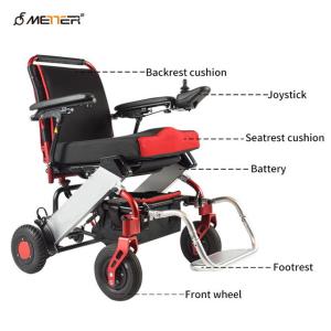 Wholesale Brushless Motor Lithium Battery Powered Wheelchairs 6km/H from china suppliers