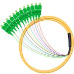 G567 12 core lc singlemode fan-out optical fiber optic pigtail