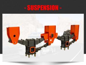 Wholesale 18cm Mechanical Suspensions Red 1130mm Dual Axle Trailer Suspension ODM from china suppliers