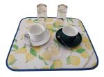 Multifunctional Microfiber Dish Drying Mat Anti Oil For Utensils Polyester