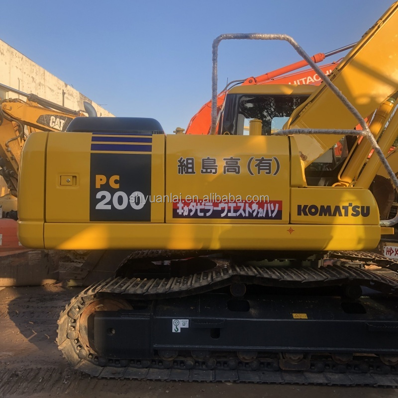 20253KG Operating Weight Used Komatsu PC200-7 Excavator with Original Hydraulic Valve
