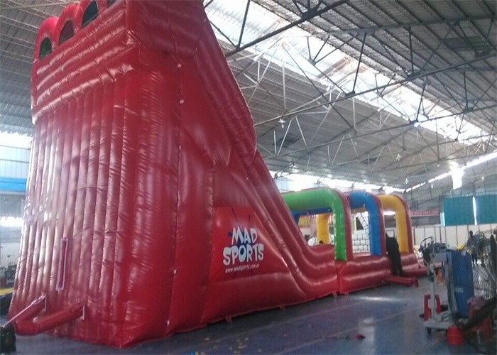 Three Lanes Inflatable Water Slide, Jumbo Water Slide Inflatable For Adults