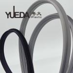 OEM ODM PVC Plastic Profiles Extruded Plastic Parts For Cabinets Glass Plastic