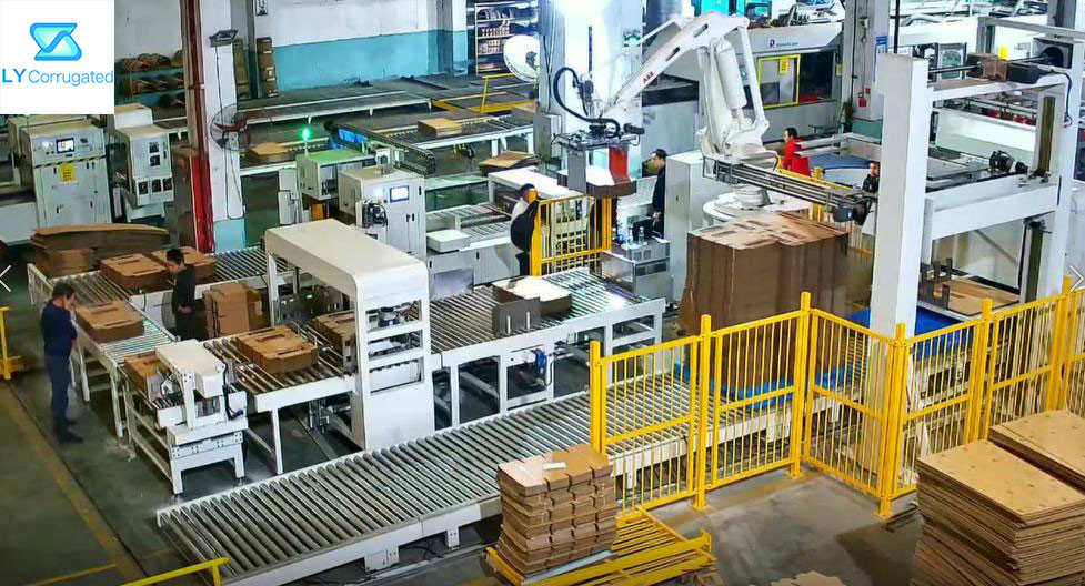 6 Axis Arm Robot Palletizer System For FFG Inline Machine Stitcher Folder Gluer