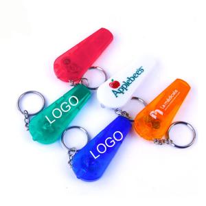Wholesale ABS Colorful Mini LED Light Whistle Keychain Sports Whistle Logo Customized from china suppliers