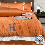 Summer Light Luxury Simple Ice Silk Summer Cool Blanket Four Piece Set