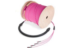 Wholesale CE ROHS Optical Fiber Trunk Cable MTP Multimode Fiber Jumpers MPO Fiber Patch Cord from china suppliers