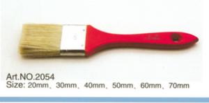 Wholesale Red wooden handle pure bristle PET/PP synthetic fiber or non-synthetic paint brush No.2054 from china suppliers