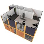 Demountable Villa Modern Design Container Homes 40ft Luxury House for Office