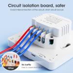 Tuya Zigbee switch No Neutral Wire100-250v Voice App Alexa Google Home No