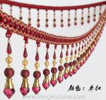 Handmade fashionable chain beads lace tassels fringes for curtain/sofa/pillow
