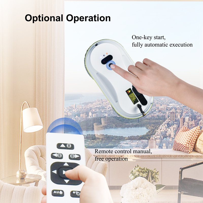 24V Household Electric Automatic Smart Glass Cleaning Robot for High Building Windows