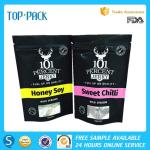 OEM Food Grade Clear Window Front Food Packaging Pouches With Zipper