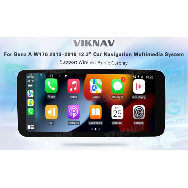 Viknav 12.3 Inch Android For Benz A W176 CLA C117 GLA X156 G W463 2013-2018 GPS Car With Screen Radio Player (NTG5.0)