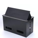 Media Connector Tabletop Flip Up Outlet Furniture Power Data Socket Aluminum