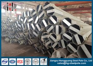 Wholesale 40FT 3.0mm Thick Q355 Steel Tubular Pole Galvanized And Bitumen Painted from china suppliers
